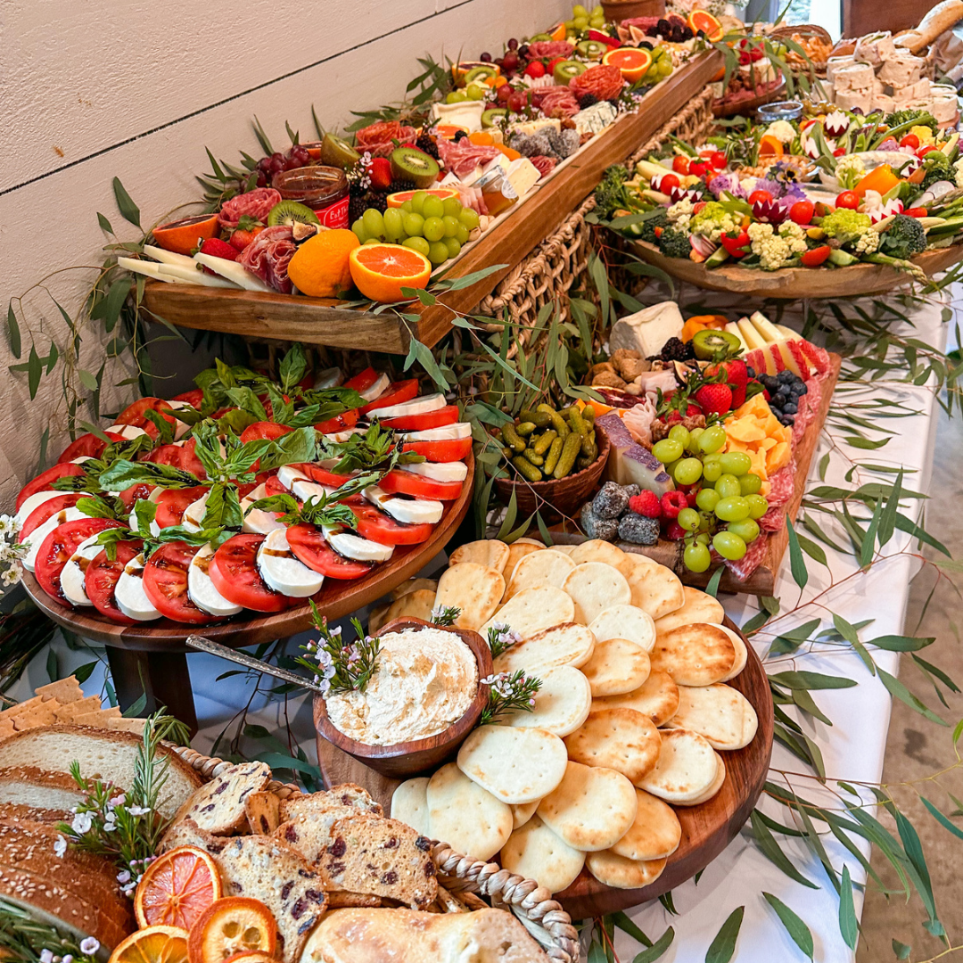 Local catering spread at a Debate Club night