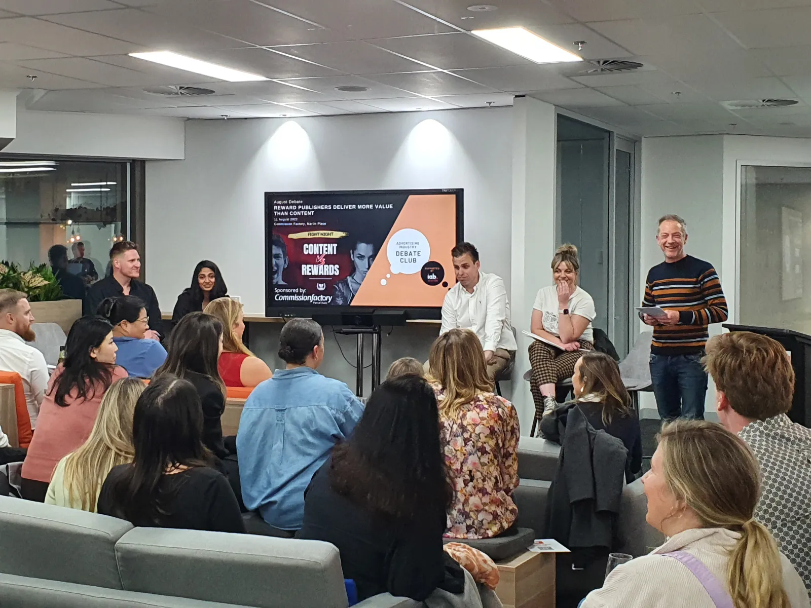 Debate Club public speaking event with Commission Factory, August 2022 · photo 2